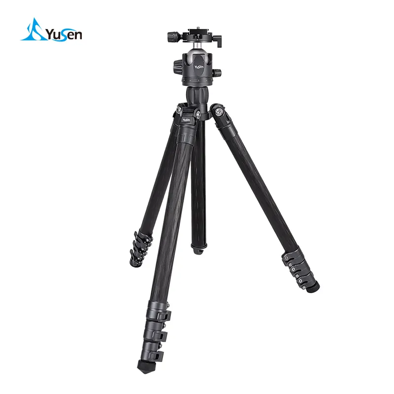 相机数码单反旅行三脚架轻质碳纤维360度球头三脚架，单脚架自拍杆支架三脚架，带随身携带