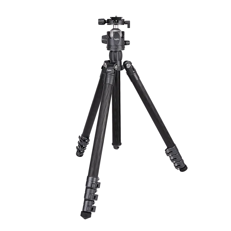相机数码单反旅行三脚架轻质碳纤维360度球头三脚架，单脚架自拍杆支架三脚架，带随身携带