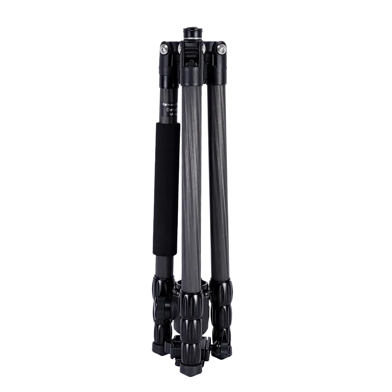 可折叠碳纤维三脚架单脚架360°球头可拆卸最大负载为10kg可调节高度从53cm到160cm用于相机手机