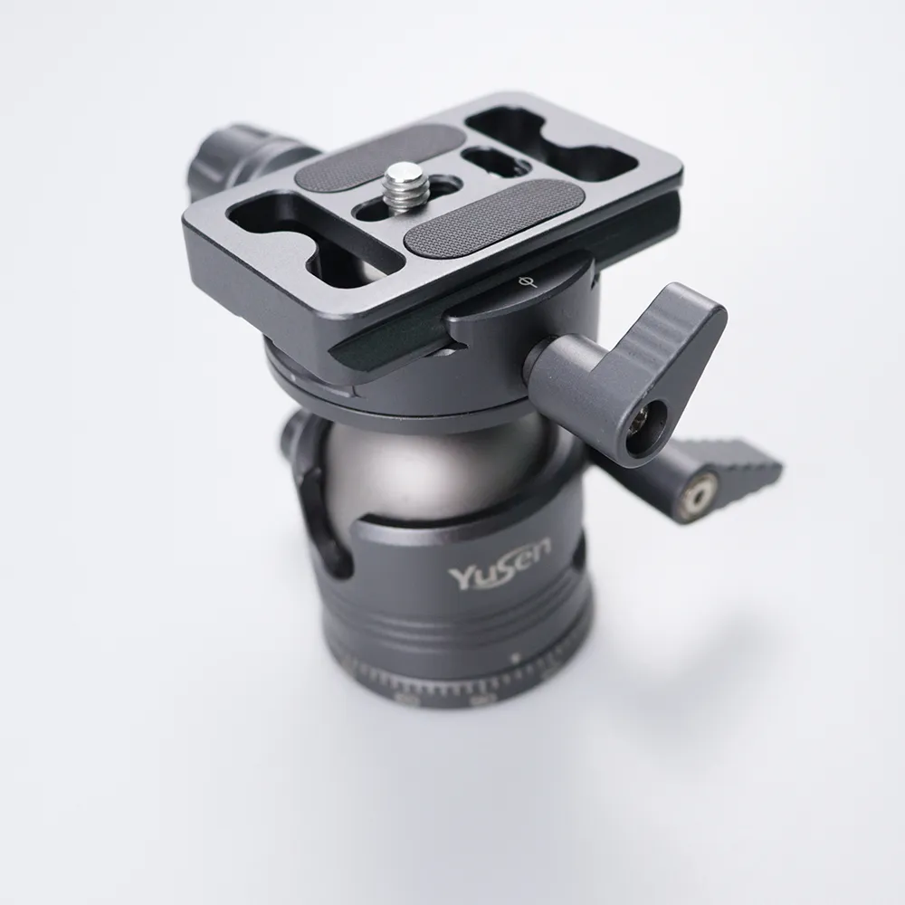 CNC 360°球头轻质铝合金相机三脚架头