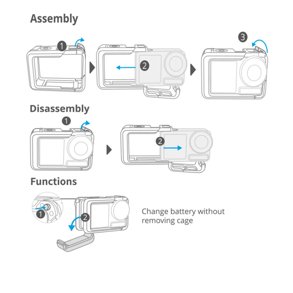 DJI Action 5 Pro Action 4 Action 3 相机兔笼