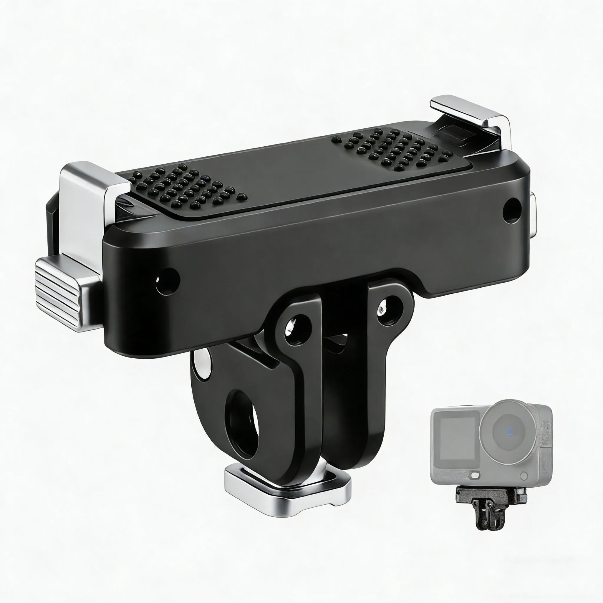 用于DJI Action 5/Osmo铝合金磁吸快拆相机安装底座