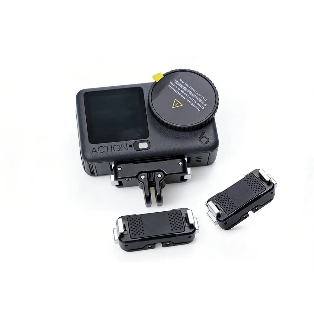 用于DJI Action 5/Osmo铝合金磁吸快拆相机安装底座