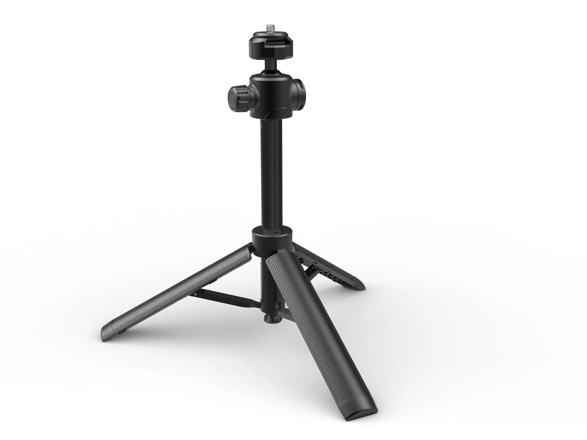 可伸缩可调高度360旋转球头Vlog小型相机三脚架，适用于GoPro DJI等运动相机
