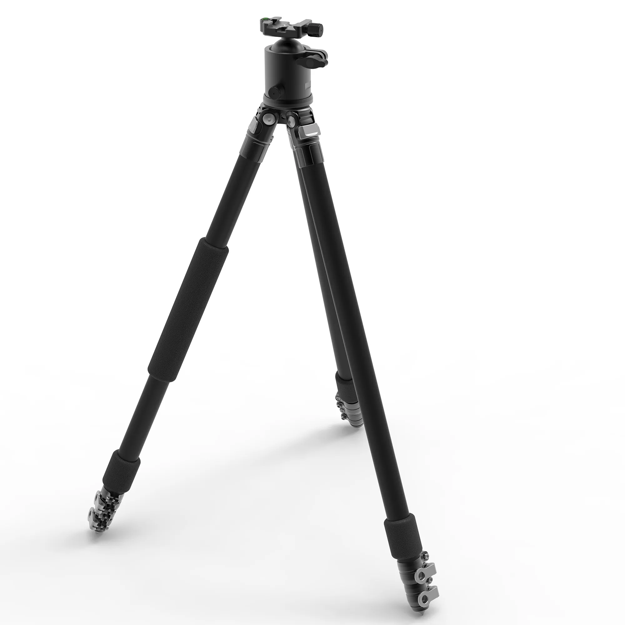 狩猎柔性三段式三脚架专业铝制射击三脚架