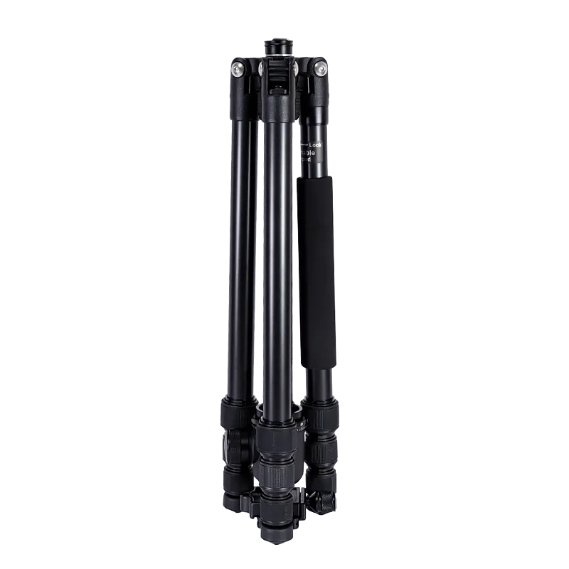 铝制相机三脚架可拆卸腿可转换为单脚架耐用的DSRL三脚架套件，带CNC 360°球头套件三脚架