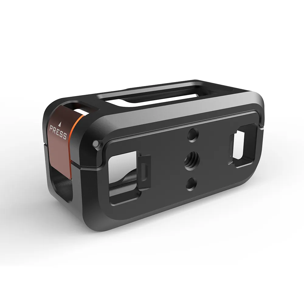 DJI Osmo Nano 相机兔笼，轻量化铝合金保护框，配备 1/4"-20 螺纹孔和冷靴接口，全按键可操作，兼容磁吸安装——适用于 Vlog 拍摄与旅行
