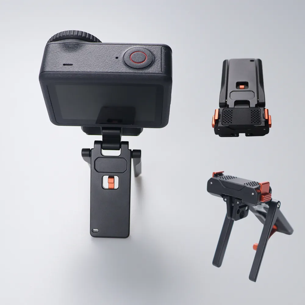 Action 6 磁吸支架，铝合金快速释放转接座，适用于 DJI Osmo Action 6，180°可调节，带 1/4" 螺丝孔，运动相机三脚架配件