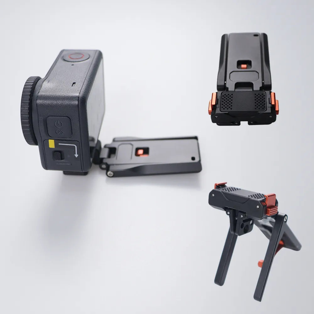 Action 6 磁吸支架，铝合金快速释放转接座，适用于 DJI Osmo Action 6，180°可调节，带 1/4" 螺丝孔，运动相机三脚架配件