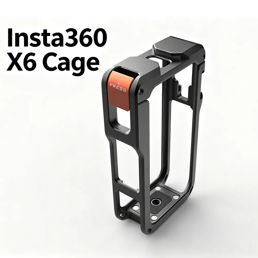 Insta360 X6 相机兔笼保护框  多安装接口设计，适用于 Vlog、拍摄及运动相机配件扩展