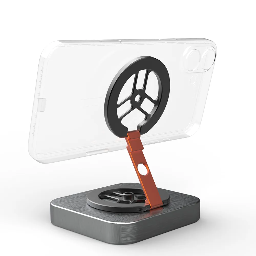 Adjustable Magnetic Phone Holder Stand Foldable Metal Desk M