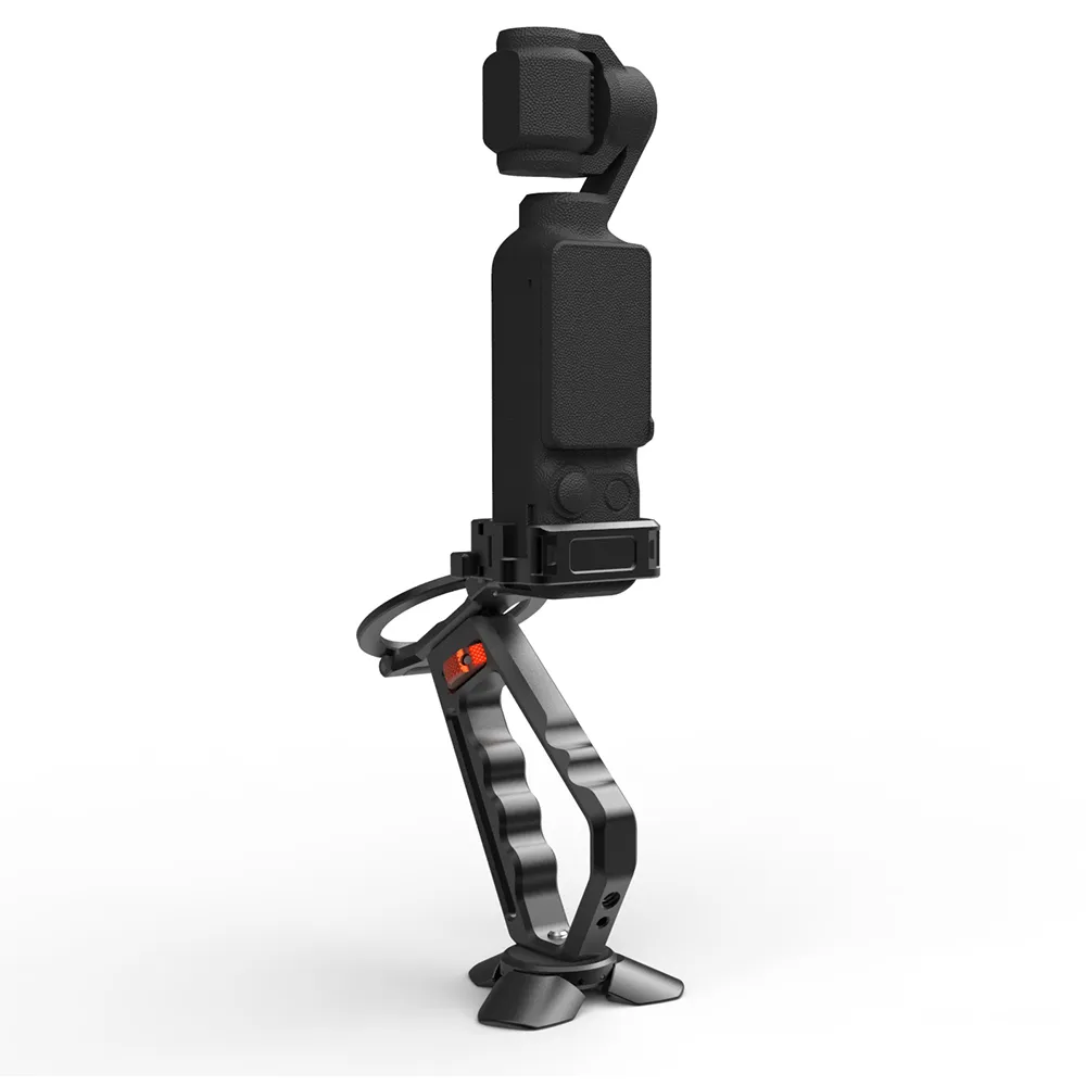 Aluminum Alloy Action Camera Hand Grip with MagSafe Phone Ho